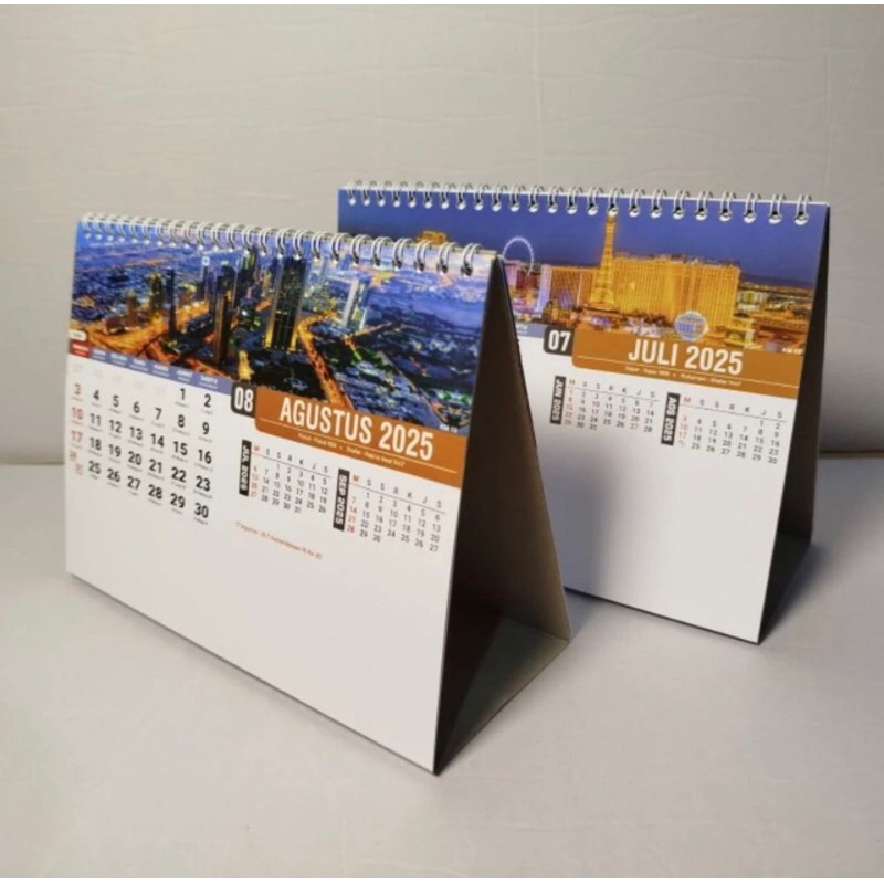 

kalender meja gambar kota tahun 2025