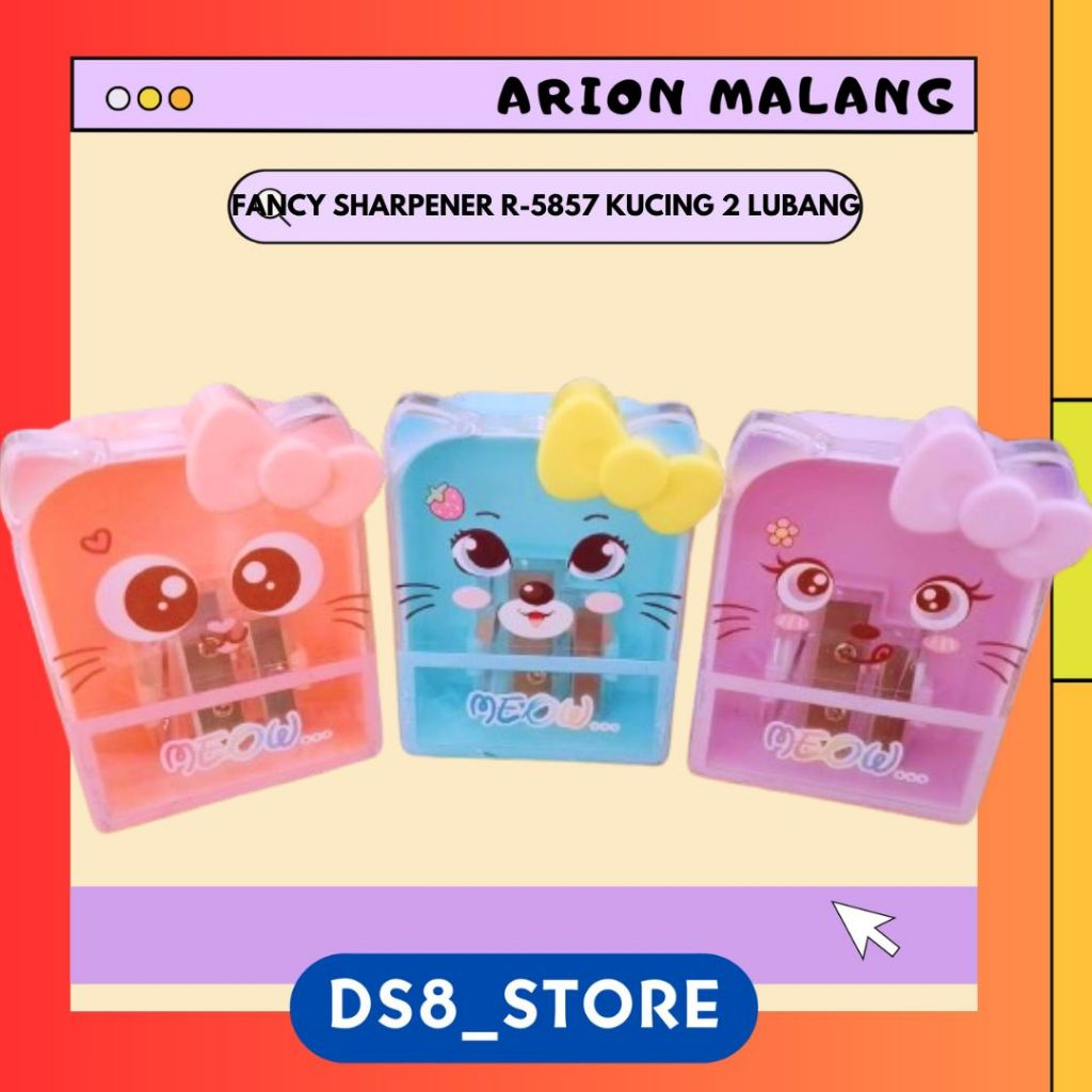 

FANCY SHARPENER R-5857 KUCING 2 LUBANG/RAUTAN
