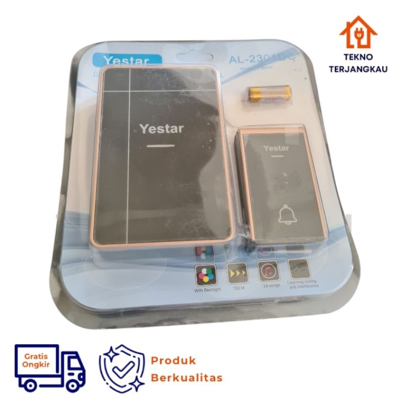 Bell Listrik / Baterai Yestar / Muxindo Bell Rumah