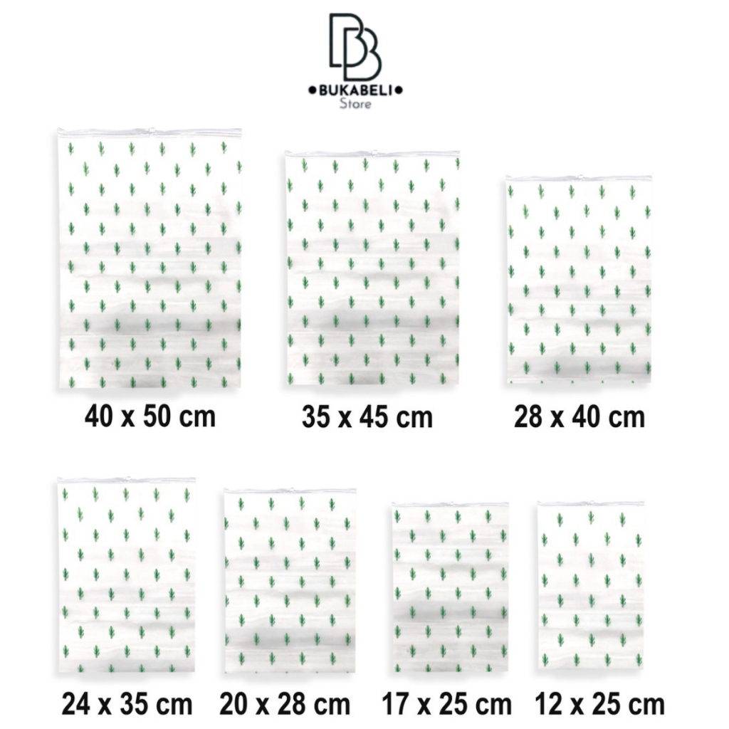 BUKABELI COD Pouch Bag ZipLock Travel Organizer Transparan Karakter Packing Baju Anti Air U23
