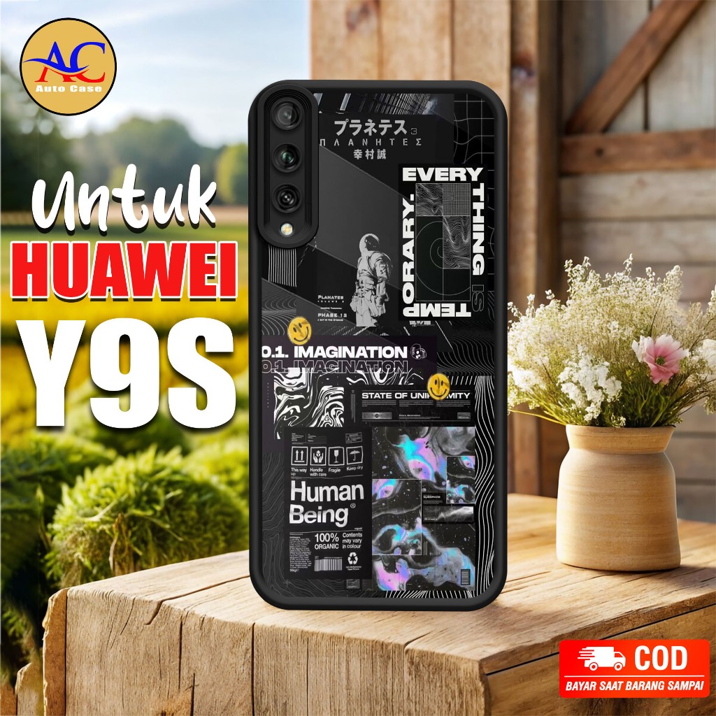 Case HUAWEI Y9S Auto Case Motif PCKT Case Hp Casing HP Hardcase Softcase Bisa COD