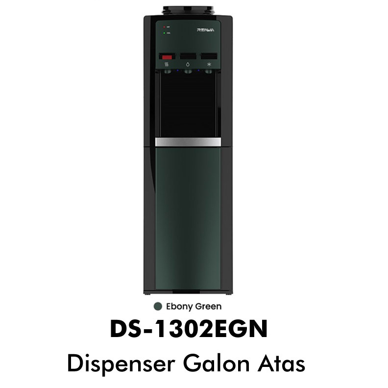 REIWA DISPENSER GALON ATAS 3IN1 REIWA DS-1302EGN DISPENSER GALON ATAS DISPENSER GALON ATAS PANAS DIN