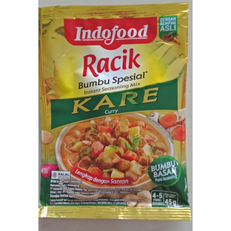 

indofood Bumbu racik rasa kare 45gram
