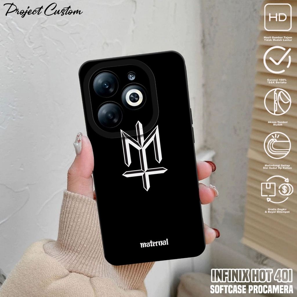 Case INFINIX HOT 40i - Casing Hp INFINIX HOT 40i ( MTRNL ) Silikon Hp INFINIX HOT 40i - Softcase Hp 
