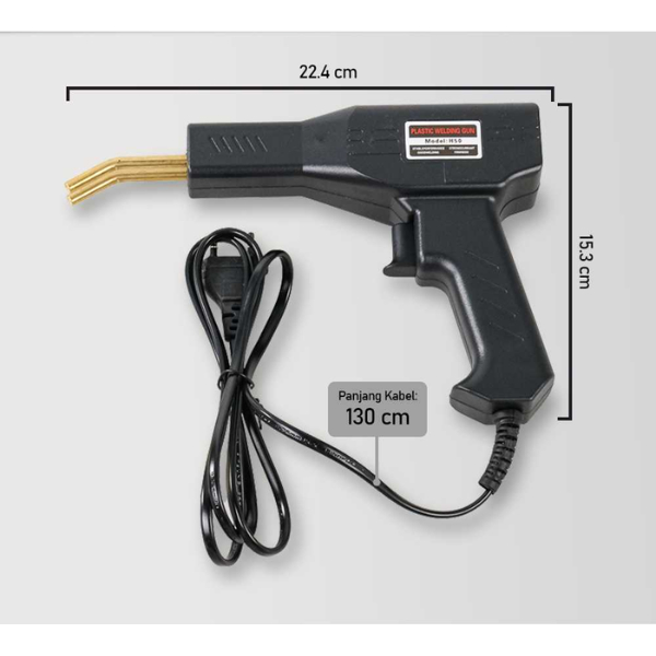 Pistol Las Spaktor Bodi Bemper Plastik Kendaraan Otomotif AC 220 V 50W Bonus Staples