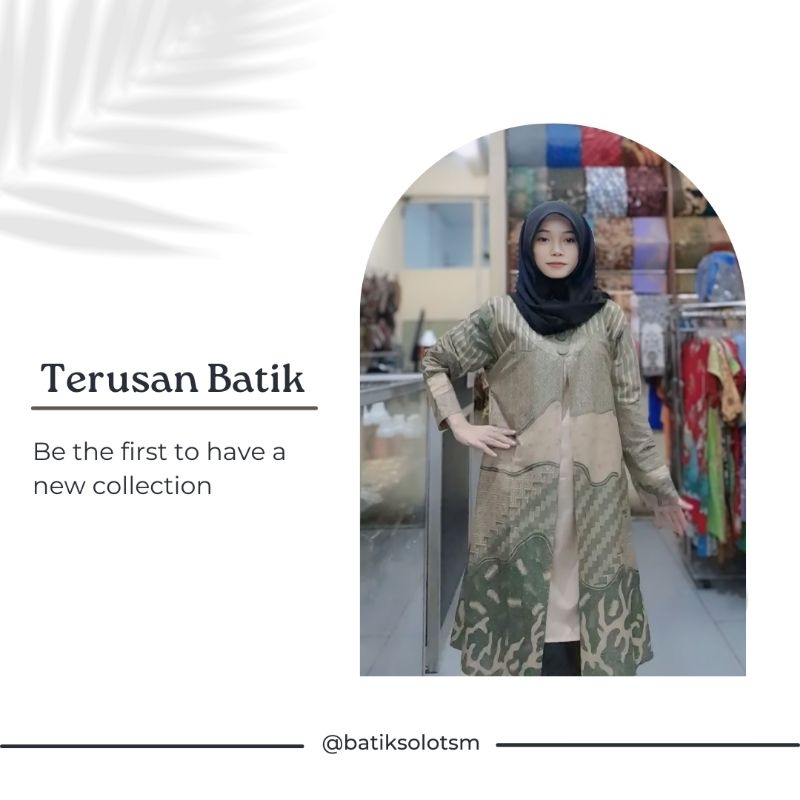 Terusan Batik wanita sage