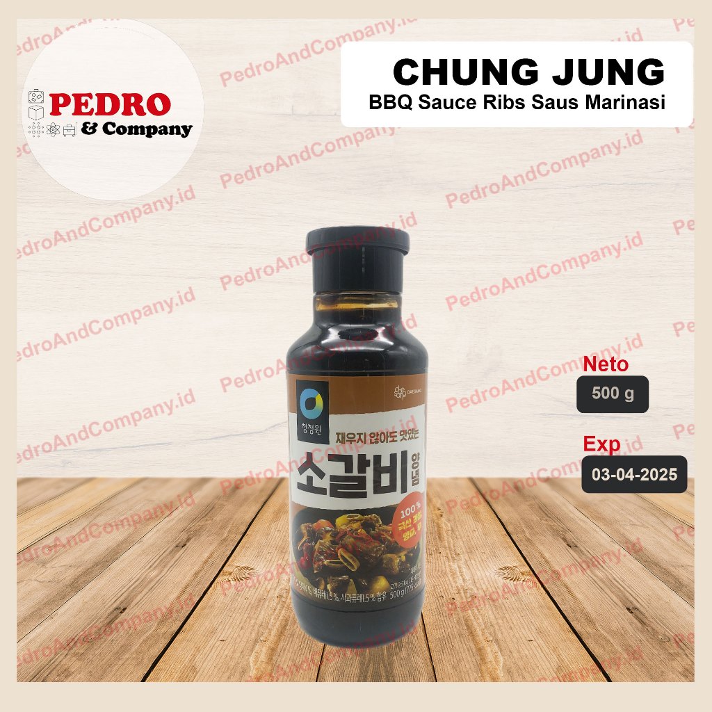 

Chung Jung One BBQ sauce Ribs saus marinasi iga sapi 500 gram