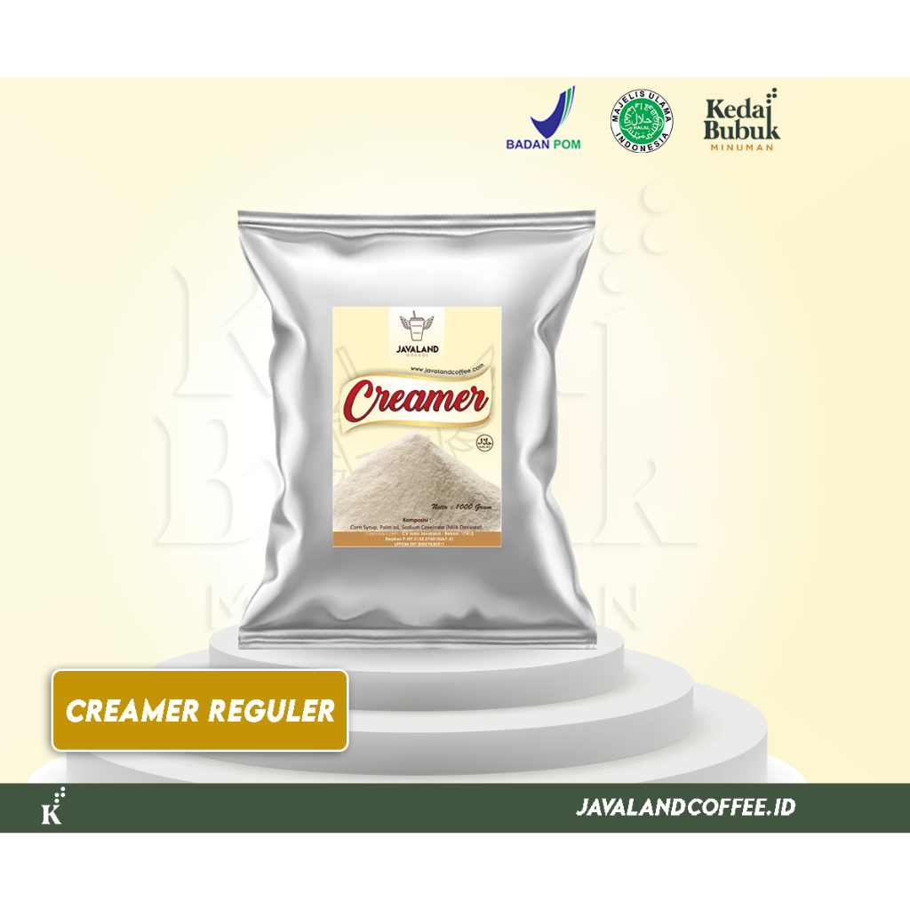 

Javaland Bubuk Creamer / Krimer 1Kg - Regular | Non Dairy | Creamy Café
