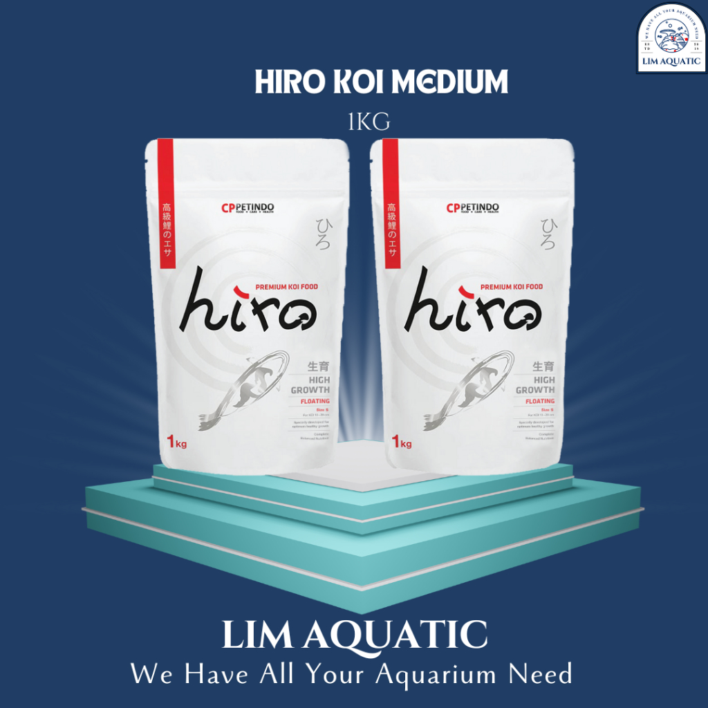 KL HIRO KOI MEDIUM 1 KG / PAKAN IKAN KOI / PELET HIRO / PELET KOI