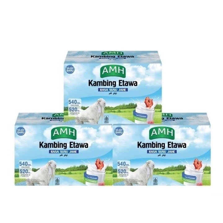 

(GROSIR) AMH Susu Kambing Etawa Bubuk Full Cream JAHE / AMH JAHE 1 KARTON ISI 24 BOX