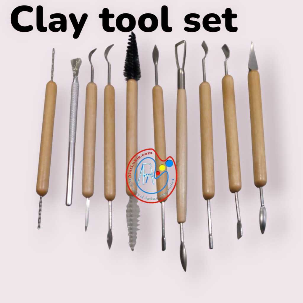 

Clay Tool/Sculpting Set Tools Alat Ukir Pahat Crafting Untuk Clay, Tanah Liat, Wax, Plastisin