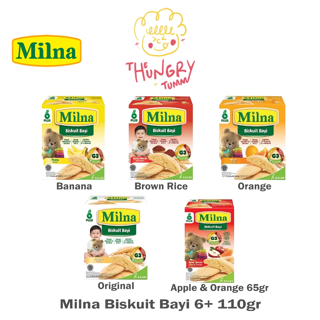 Milna Biskuit Bayi 6+ 110gr  - Biskuit Milna - Cemilan Bayi