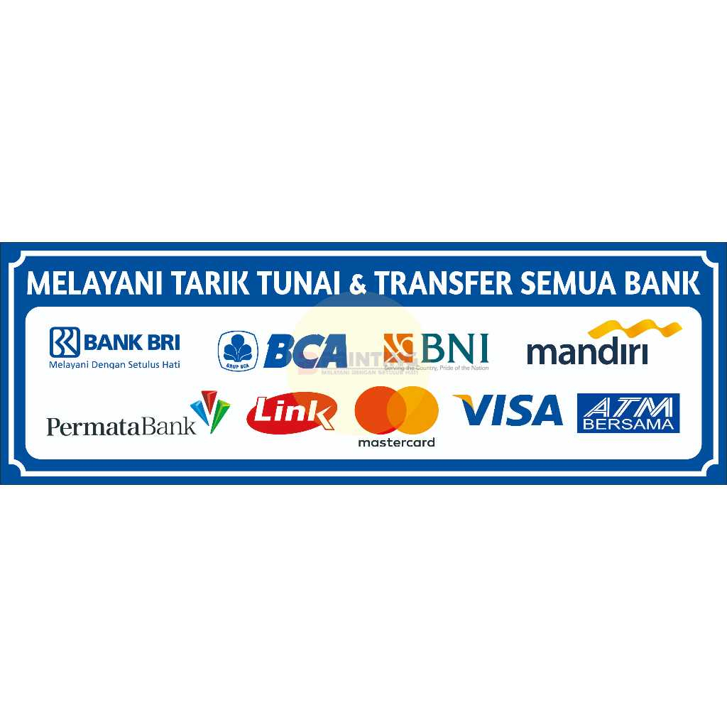 

STIKER LAYANAN TARIK TUNAI & TRANSFER SEMUA BANK