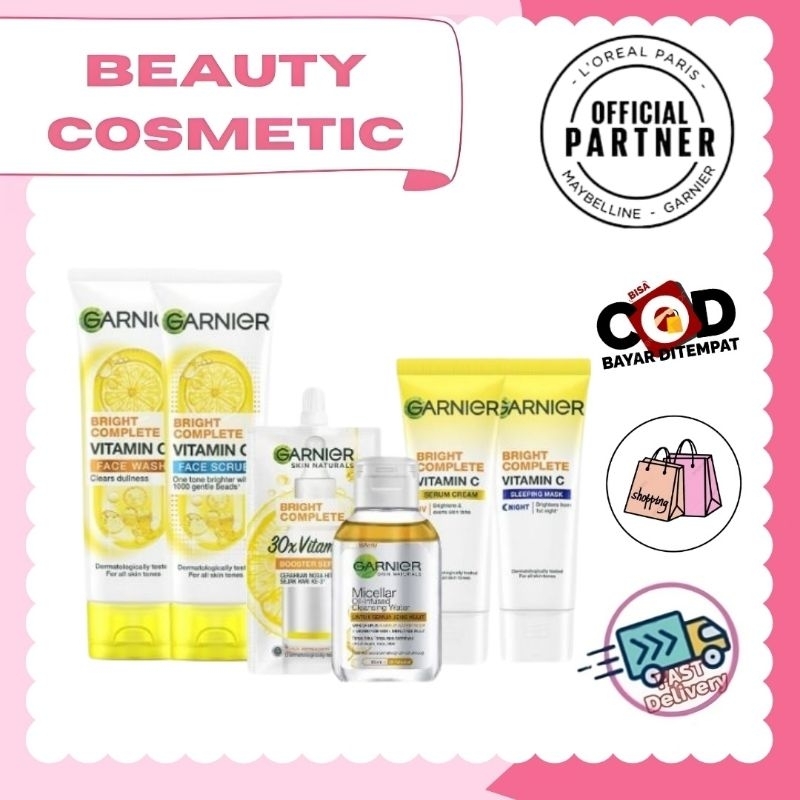 Garnier Bright Complete Paket Travel Lengkap || Garnier Paket Water Gel