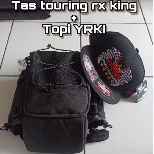 TAS TOURING RX KING+TOPI YRKI//TAS TOURING RX KING,YT,RXS,RXK DLL//MURAH MERIAH BERKUALITAS//BARANG 