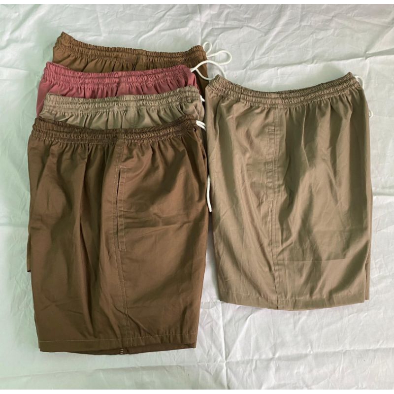 celana kolor celana pendek atas lutut katun jepang/tuil premium adem cwek/cowok masuk