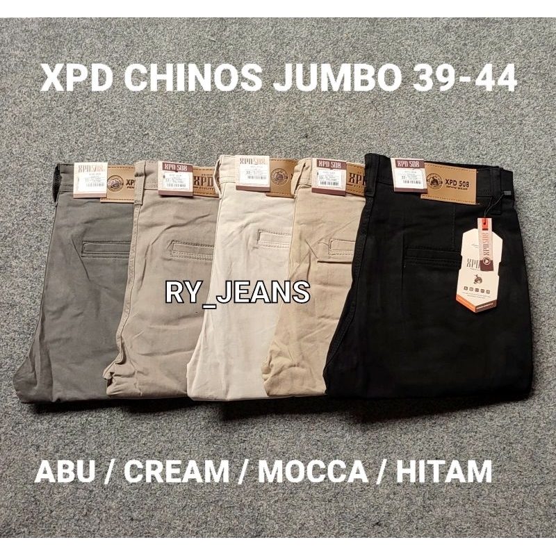 Celana jumbo chinos jumbo pria celana panjang kantor pria xpd