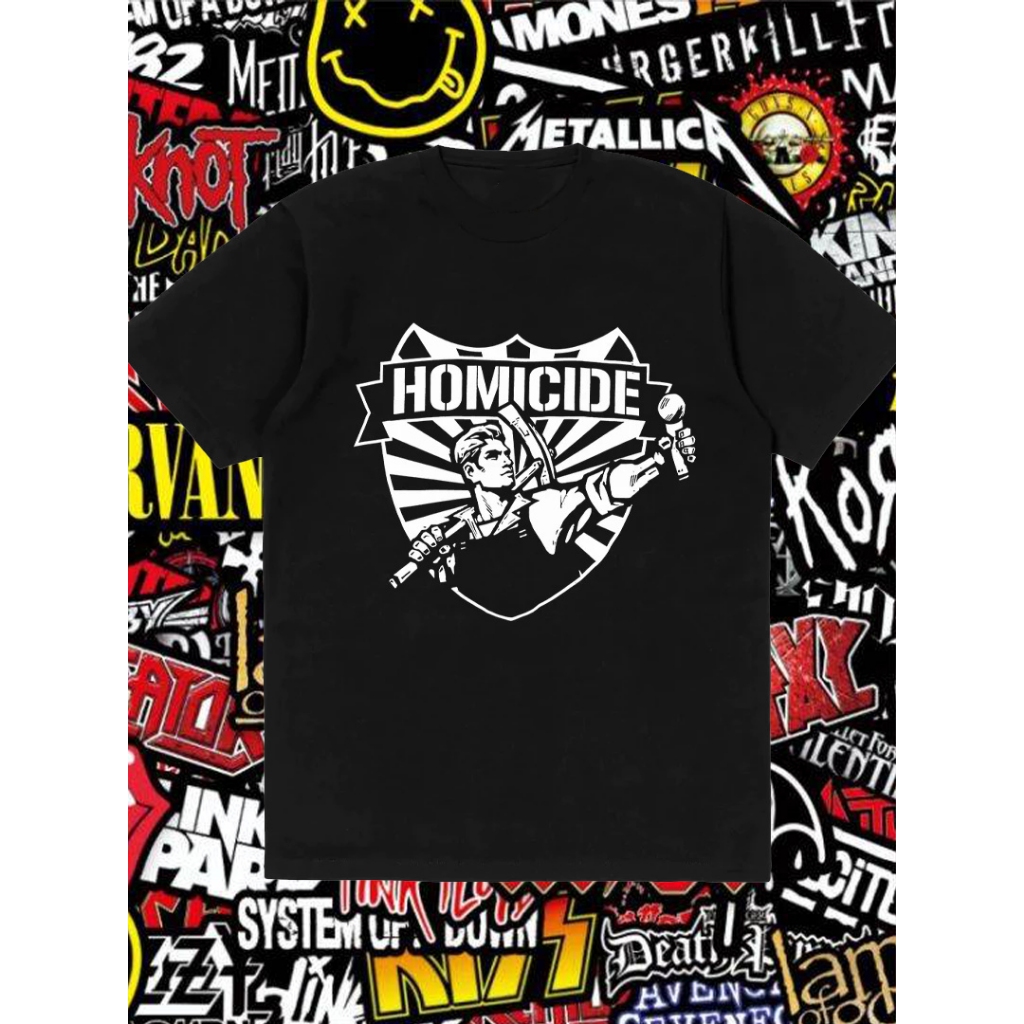HOMICIDE Tshirt tera angkara / kaos band homicide / kaos muskik distro pria terlaris