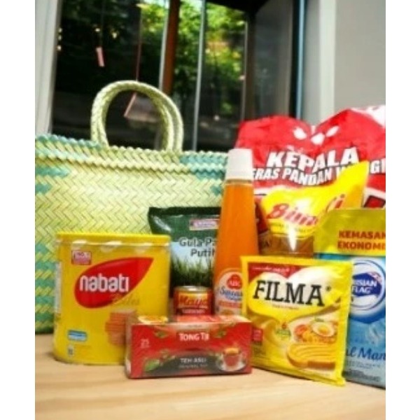 Tas lurik anyaman Tas keranjang anyaman Tas belanja Tas XL JUMBO