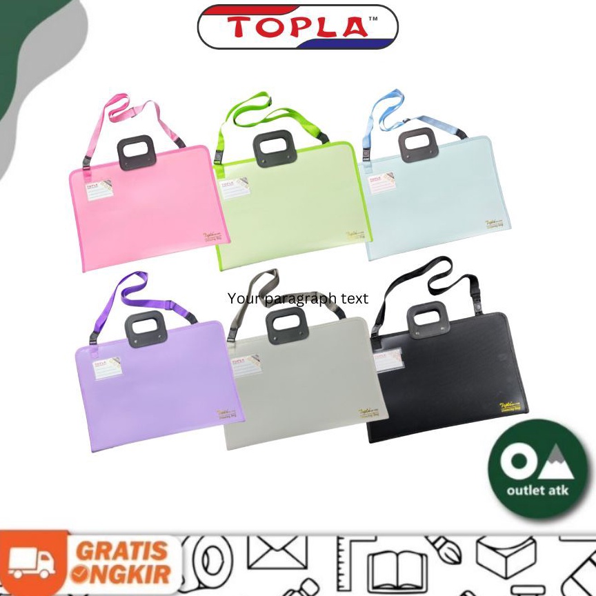 

KODE V59B Topla Art Drawing Bag A3 Tas Buku Gambar Portfolio