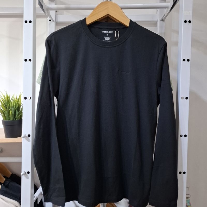 Kaos Pria Greenlight Lengan Panjang Basic Polos Original