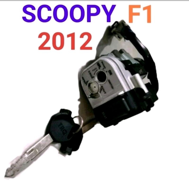 KUNCI MOTOR / KUNCI KONTAK SET ASSY SCOOPY F1 2012