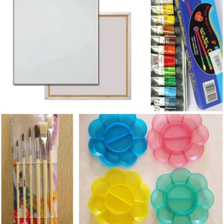 

Baru Meriah paket kanvas lukis 2x2 kanvascat airkuaspalet