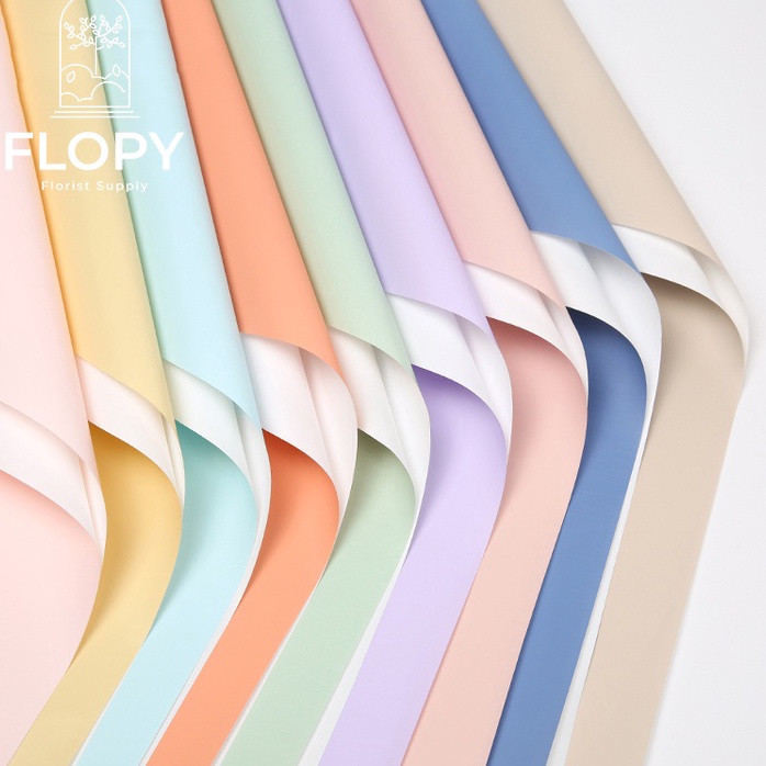 

Murah Sekarang 5 Lembar Cellophane Bicolor Putih Pastel Wrapping Paper Buket Bunga Tissue Bunga FWSA