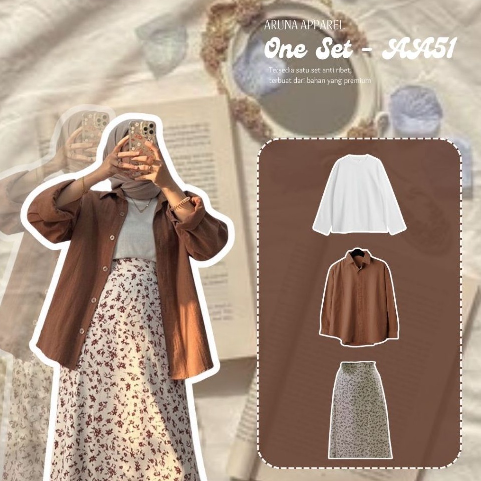 Best Feedback  One Set Hijab Wanita Kekinian OOTD Anak Prempuan Kekinian OOTD Kampus Kerja Nongkrong