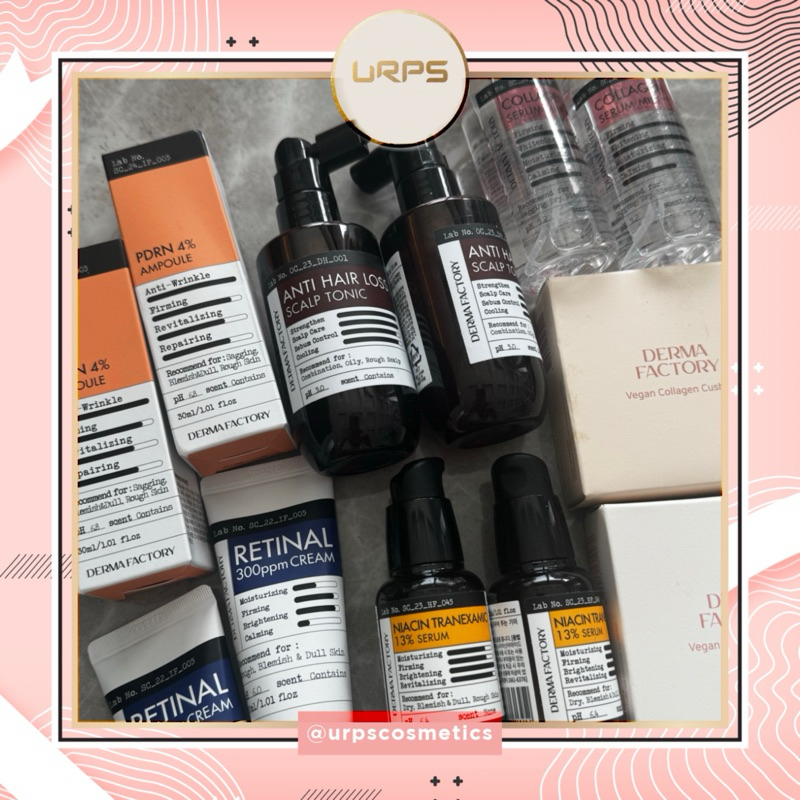 [READY] Derma Factory PDRN Ampoule/ Scalp Tonic/ Collagen Serum Mist/ Retinal Cream/ Cushion