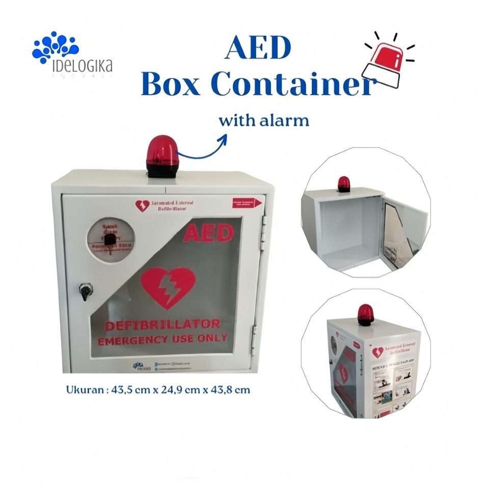 Kotak AED (AED Defibrilator Box Container with Alarm)/Box AED/AED BOX