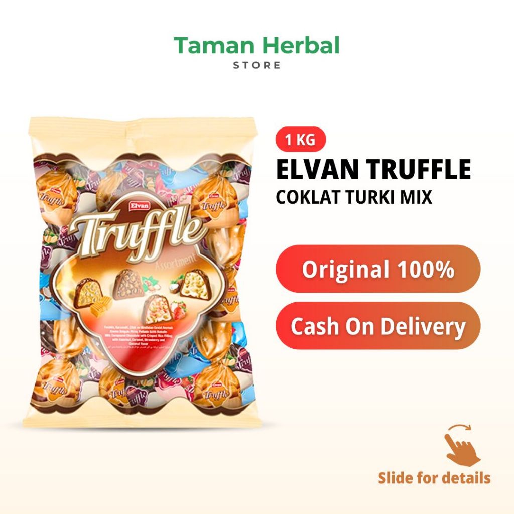 

Elvan Truffle Assortment Chocolate (1 KG) | Coklat Turki Expired Date Terbaru | Original Pack