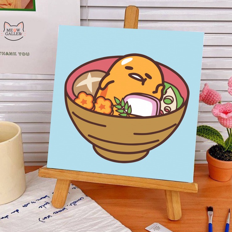 

KODE E35J Paint by Numbers KIT Gudetama An Eggcellent Adventure Series 2x2cm Painting KIT DIY