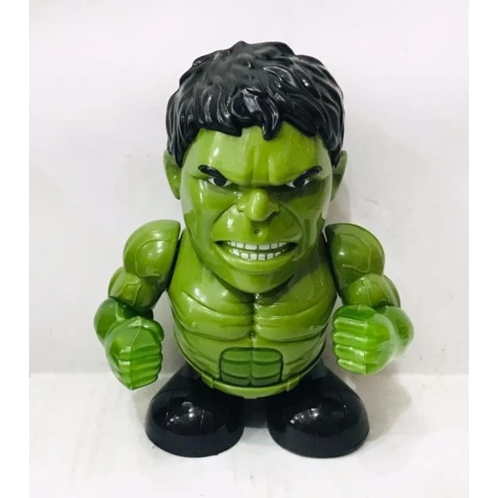 Mainan Robot Dance Hero HULK With Music Joget Dancing LED Jumbo