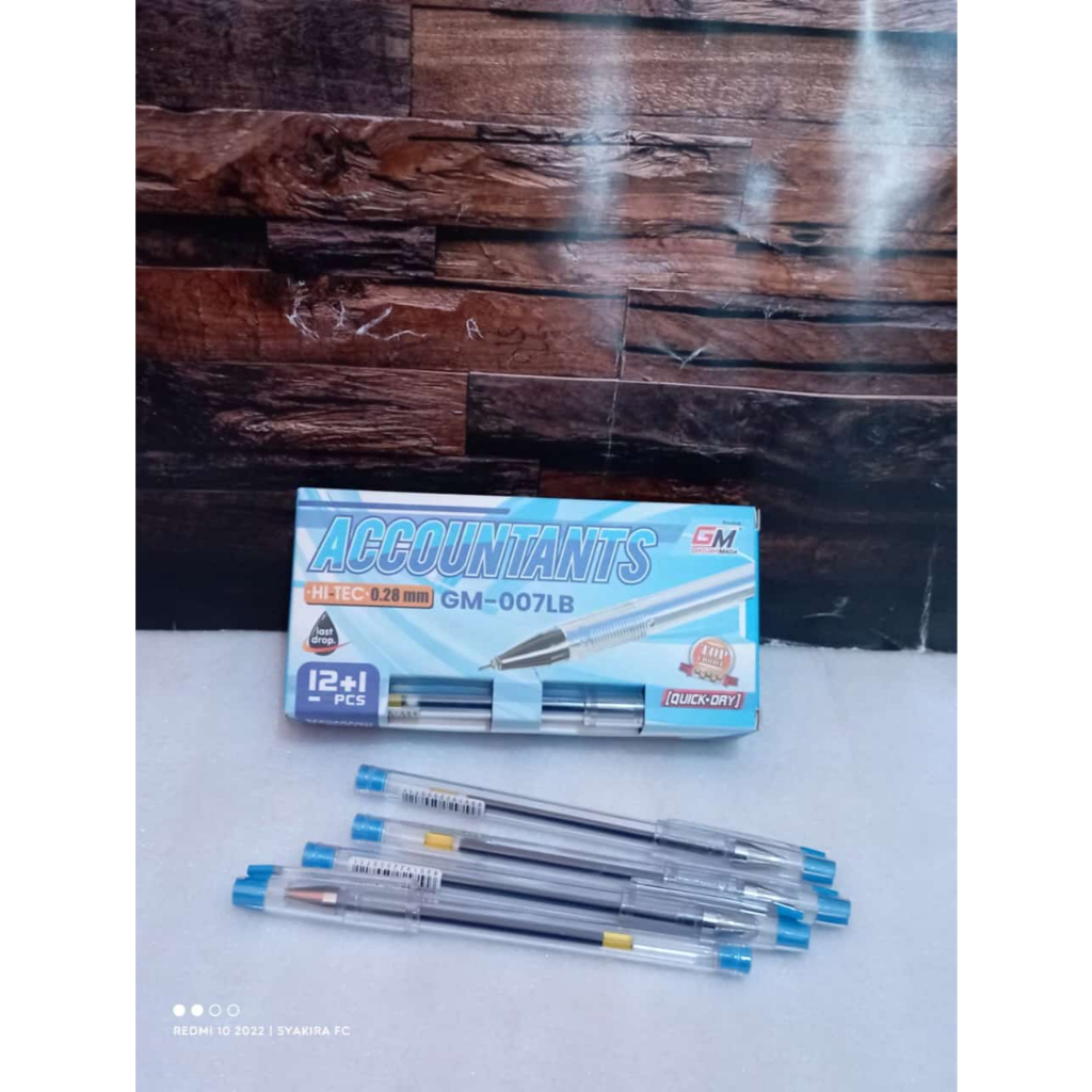 

BOLPOINT//PULPEN//PEN//PENA HI-TECH GM-007LB WARNA BIRU MUDA 0.28 mm 1 PACK