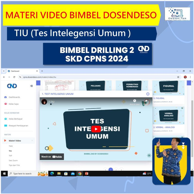 Video Materi TIU (Tes Intelegensi Umum) Dosendeso CPNS 2024/2025