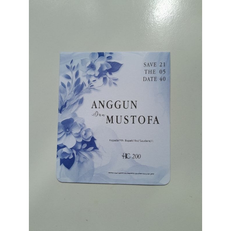 

promo undangan pernikahan murah ukuran 16x13 cm