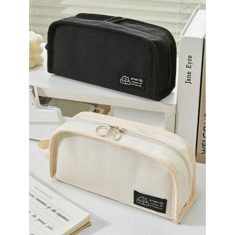 

Kotak pensil Sekolah kerja kuliah tempat pensil Aesthetik lucu muat banyak kotak pensil model trendy