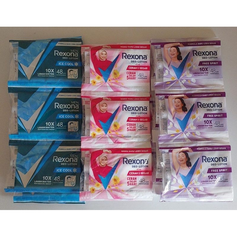 rexona deodorant renteng isi 6pc