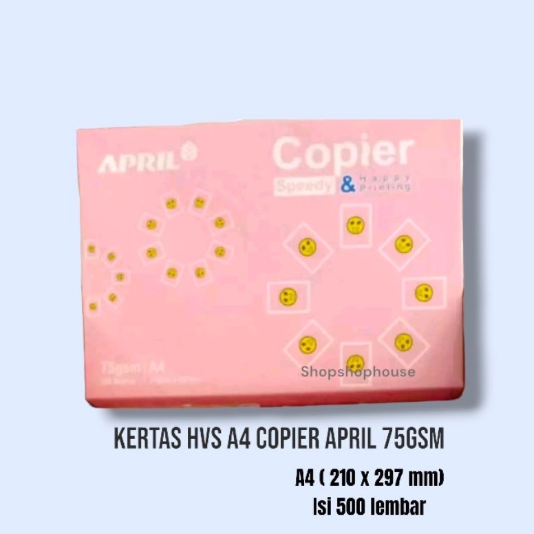 

KODE S25D Kertas hvs A4 April happy print A4 75 g 5 lembar