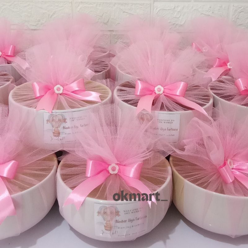 Souvenir Mangkok Two Tone Kemas Tile Souvenir Wedding