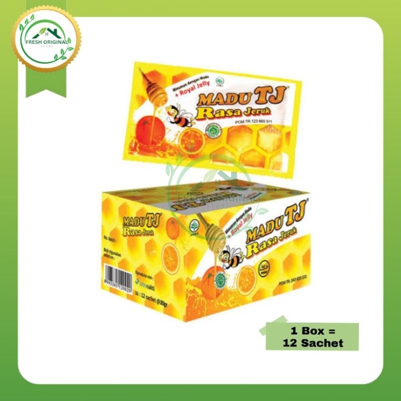 

Madu TJ Sachet Rasa Jeruk 1 Box isi 12 Sachet|Original Madu TJ 100%
