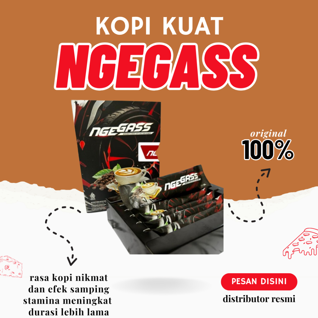 

KOPI NGEGASS 1 BOX (ISI 5 SACHET) 100% MINUMAN SERBUK KOPI GULA DAN KRIMER