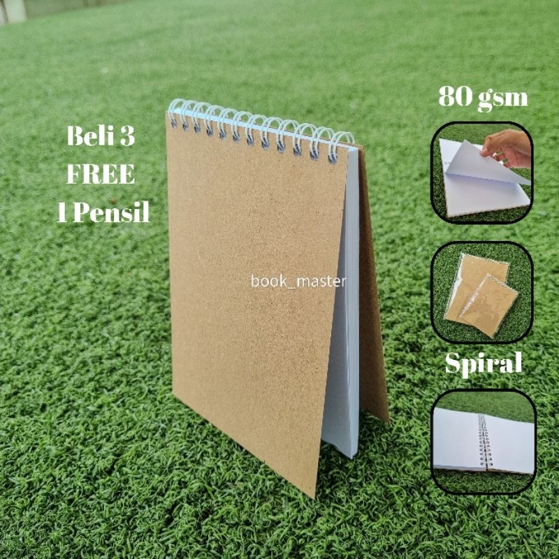 

Buku Notebook Spiral Bending A5 A6 50 Lembar - Buku Catatan Cover Kraft - Note Book Aesthetic Vintage 100 Halaman - Buku Sketchbook Sketsa Wajah Polos - Buku Jurnal Harian - Buku Tulis Notes Diary Journal Gambar - Buku Spiral Lem Bending - Buku Agenda A5