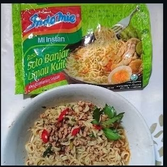 

mie indomie banjar soto goreng kari ayam