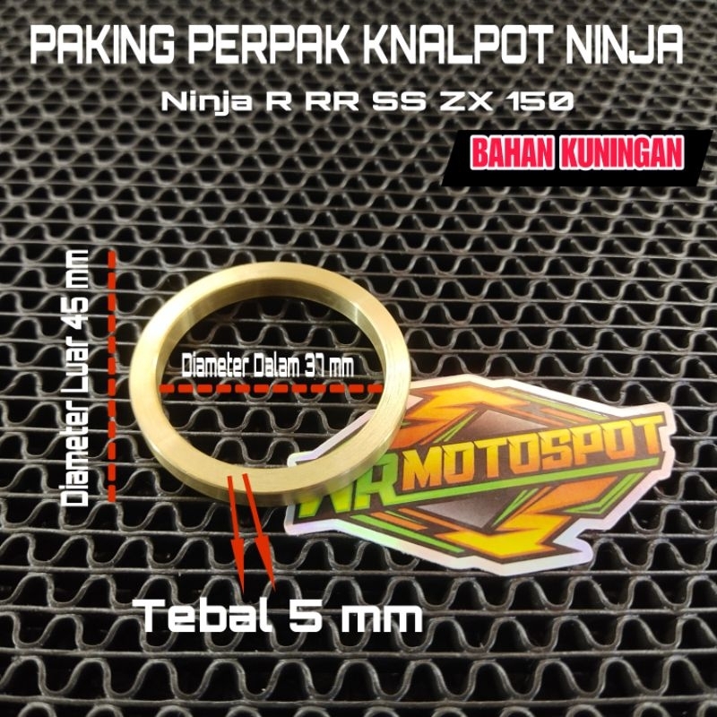 Paking Perpak Knalpot Ninja Bahan Kuningan