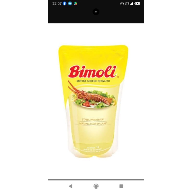 

minyak goreng 1 liter kemasan baru