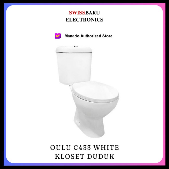 MANADO - OULU C433 WHITE KLOSET DUDUK TOILET