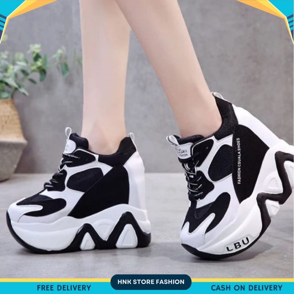 HNK Sepatu Boots Fashion Hak Dalam Sepatu OOTD AS 145
