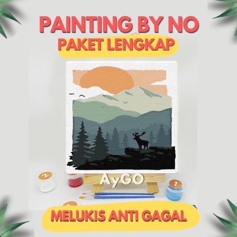 

KODE C14Y PAINTING BY NUMBER PAINTING BY NO PAKET MELUKIS PAINT BY NUMBER KIT CANVAS